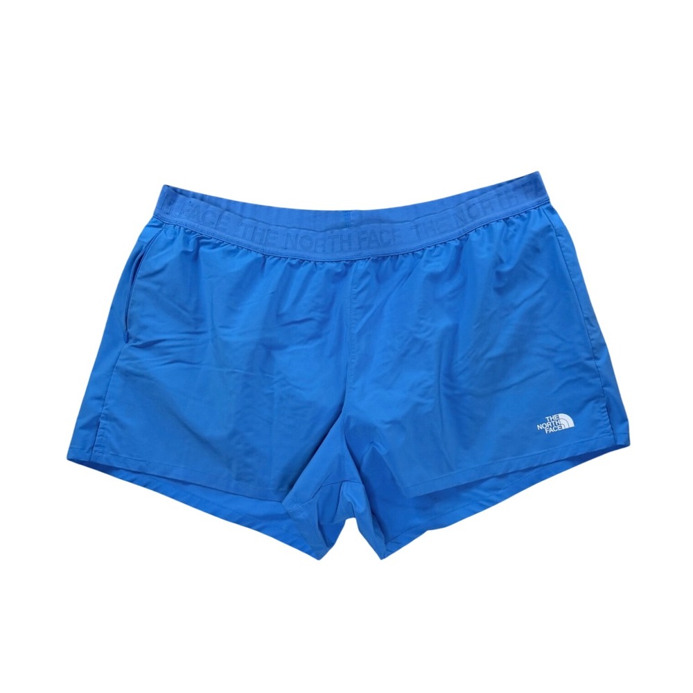 Womens XXL The North Face Gym Shorts Blue Bikini Lined Athletic Running Training